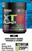USN XTS Pump N.O Pre Workout Assorted-560g