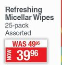 Johnson's Refreshing Micellar Wipes Assorted-25 Pack