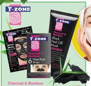 T-Zone Charcoal & Bamboo Glitter Peel Off Mask-20ml