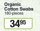 Softi Organic Cotton Swabs-180 Pieces
