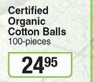 Softi Certified Organic Cotton Balls-100 Pieces