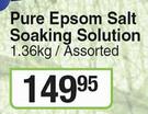Dr Teals Pure Epsom Salt Soaking Solution Assorted-1.36Kg
