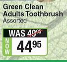 Jordan Green Clean Adults Toothbrush Assorted