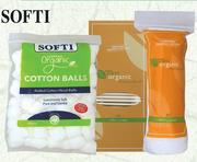 Softi Organic Cotton Pads-80 Pack