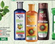 Nature Vital Anti-Dandruff Shampoo Or ColourSafe Shampoo Or Hair Mask Assorted-300ml Each