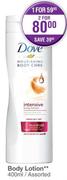 Dove Body Lotion Assorted-400ml Each