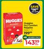 Huggies Dry Comfort Nappies Sizes 1-5-Per Pack