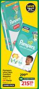 Pampers Ultra Skin Comfort Nappies Sizes 1-6 Or Pants Sizes 3-7-Per Pack