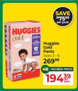 Huggies Gold Pants Sizes 3-6-Per Pack