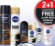 Nivea & Nivea Men Anti Perspirant Deodorant Aerosol Spray For Men Or Women Assorted-150ml Each