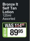 Tropitone Bronze It Self Tan Lotion-125ml