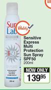 Sun Lab Sensitive Express  Multi Protection Sun Spray SPF50-200ml