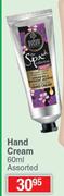 Spaaah Hand Cream Assorted-60ml 