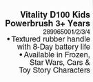 Oral-B Pro Vitality D100 Kids Powerbrush (3+ Years)