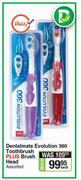 Dentalmate Evolution 360 Toothbrush Plus Brush Head Assorted-Each