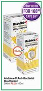 Andolex-C Anti-Becterial Mouthwash 200ml Plus 100ml-For Both