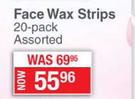 Mandy's Face Wax Strips Assorted-20 Pack