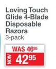Schick Loving Touch Glide 4 Blade Disposable Razors-3 Pack
