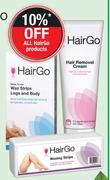 HairGo Hair Removal Cream Regular Or Sensitive-125ml Each 