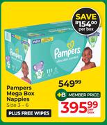 Pampers Mega Box Nappies Size 3-6-Per Box