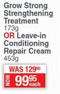 Cantu Grow Strong Strengthening Treatment 173g Or Leave In Conditioning Reapir Cream453g-Each