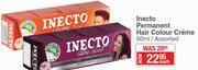 Inecto Permanent Hair Colour Creme Assorted-50ml Each