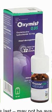 Special Oxymist Adult Nasal Spray 0 05 10ml M Guzzle Co Za