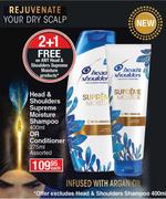 Head & Shoulders Supreme Moisture Shampoo 400ml Or Conditioner 275ml-Each