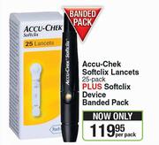 Accu-Chek Softclix Lancets 25 Pack + Softclix Device Banded Pack-Per Pack