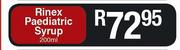 Rinex Paediatric Syrup-200ml