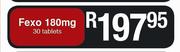 Fexo 180mg-30 Tablets