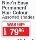 Clairol Nice'n Easy Permanent Hair Colour (Assorted Shades)