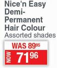 Clairol Nice'n Easy Demi-Permanent Hair Colour (Assorted Shades)