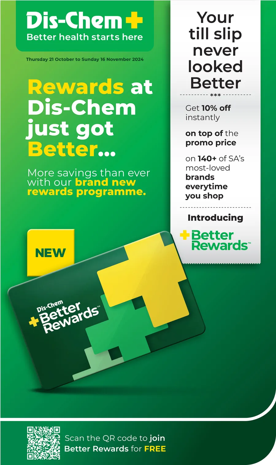 Dis-Chem : Rewards Just Got Better (21 October - 16 November 2025)
