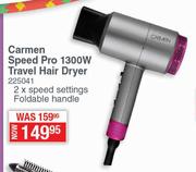 Carmen Speed Pro 1300W Travel Hair Dryer 225041