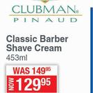 Clubman Pinaud Classic Barber Shave Cream-453ml