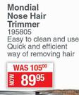 Dquip Mondial Nose Hair Trimmer 195805