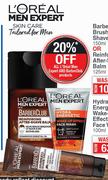 L'Oreal Men Expert Barber Club Brushless Shave Cream-150ml Or Reiforcing After Shave Balm 125ml-Each