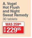 A. Vogel Hot Flush And Night Sweat Remedy-30 Tablets