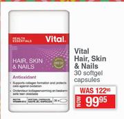 Vital Hair, Skin & Nails-30 Softgel Capsules
