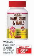 Wellvita Hair, Skin & Nails-30 Softgel Capsules