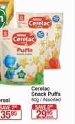 Nestle Cerelac Snack Puffs Assorted-50g Each