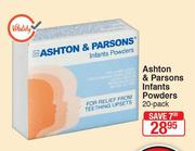 Ashton & Parasons Infants Powders 20 Pack