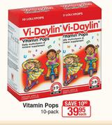 Vi-Daylin Vitamin Pops 10 Pack-Each