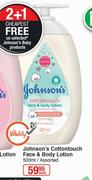 Johnson's Cottontouch Face & Body Lotion Assorted-500ml Each