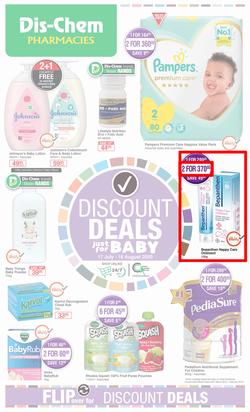 Dis-Chem : Discount Deals Just For Baby (17 July - 16 August 2020), page 1