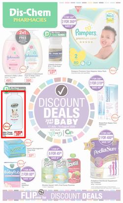 Dis-Chem : Discount Deals Just For Baby (17 July - 16 August 2020), page 1