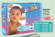 Baby Things Nappies Assorted Sizes & Quantities-Per Pack