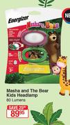 Energizer Masha & The Bear Kids Headlamp 80 Lumens
