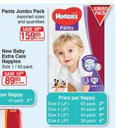 Huggies Pants Jumbo Pack (Assorted Sizes & Quantities)-Per Pack